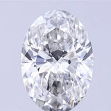 1.13ct Oval Lab Grown Diamond (Colour G, Clarity VS2, IGI Certified)