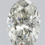 1.04ct Oval Natural Diamond (Colour J, Clarity I1, Cut VG, IGI Certified)
