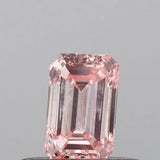 0.32ct Emerald Lab Grown Diamond (Colour Fancy Pink, Clarity I1, IGI Certified)