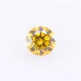 0.30ct Round Natural Diamond (Colour Fancy Vivid Orangey Yellow, Clarity SI1, Cut EX, GIA Certified)