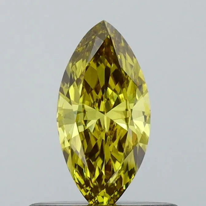 0.30ct Marquise Lab Grown Diamond (Colour Fancy Brownish Yellow, Clarity VS1, IGI Certified)