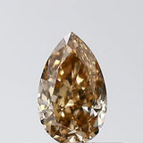 0.30ct Pear Natural Diamond (Colour Brown, Clarity SI1, Cut VG, IGI Certified)