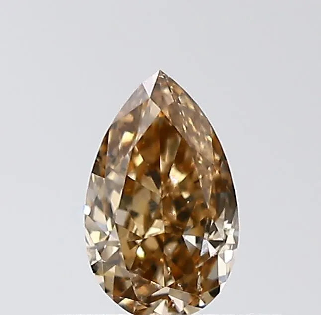 0.30ct Pear Natural Diamond (Colour Brown, Clarity SI1, Cut VG, IGI Certified)