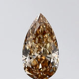 0.30ct Pear Natural Diamond (Colour Brown, Clarity VS2, Cut VG, IGI Certified)