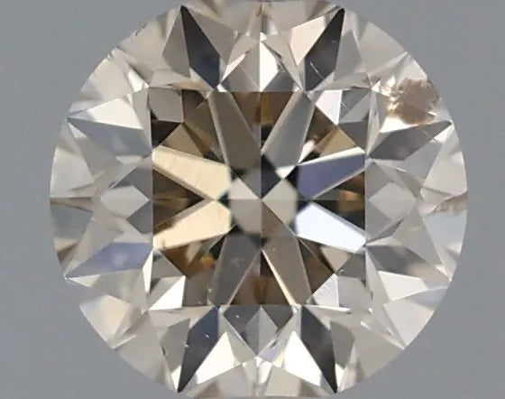 0.30ct Round Natural Diamond (Colour Very Light Brown, Clarity SI2, Cut VG, IGI Certified)