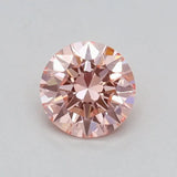 0.32ct Round Lab Grown Diamond (Colour Fancy Intense Pink, Clarity VVS2, Cut EX, IGI Certified)