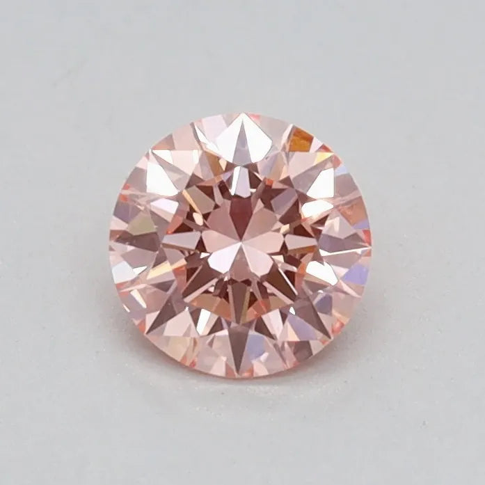 0.32ct Round Lab Grown Diamond (Colour Fancy Intense Pink, Clarity VVS2, Cut EX, IGI Certified)