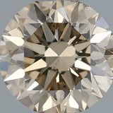 0.32ct Round Natural Diamond (Colour Light Brown, Clarity SI1, Cut VG, IGI Certified)