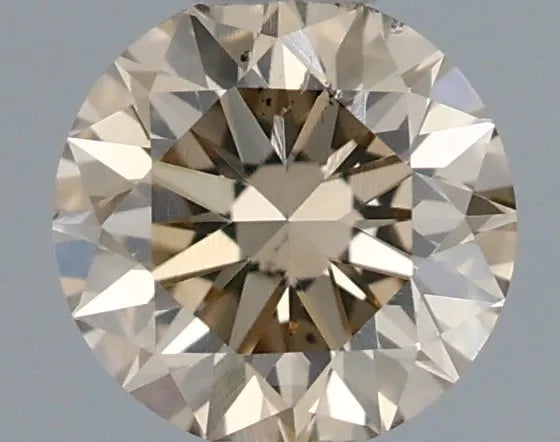 0.32ct Round Natural Diamond (Colour Light Brown, Clarity SI1, Cut VG, IGI Certified)