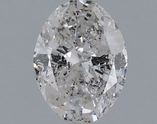 0.33ct Oval Natural Diamond (Colour G, Clarity I2, Cut VG, IGI Certified)