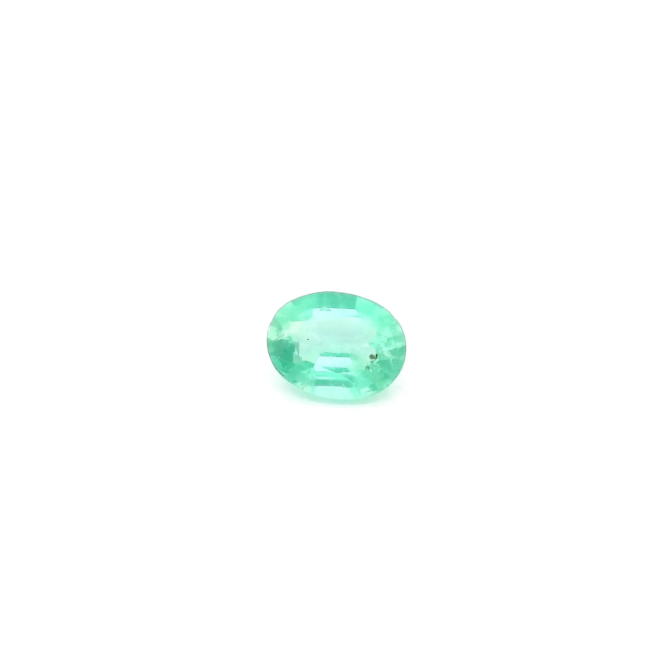0.35ct Oval Natural Emerald (Colour Green, Clarity Slightly Included, Cut Faceted)
