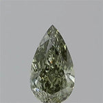 0.36ct Pear Natural Diamond (Colour Fancy Dark Green, Clarity VVS2, GIA Certified)