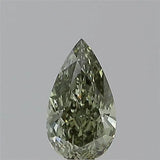 0.36ct Pear Natural Diamond (Colour Fancy Dark Green, Clarity VVS2, GIA Certified)