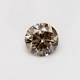 0.37ct Round Natural Diamond (Colour Light Brown, Clarity SI1, Cut VG, GIA Certified)