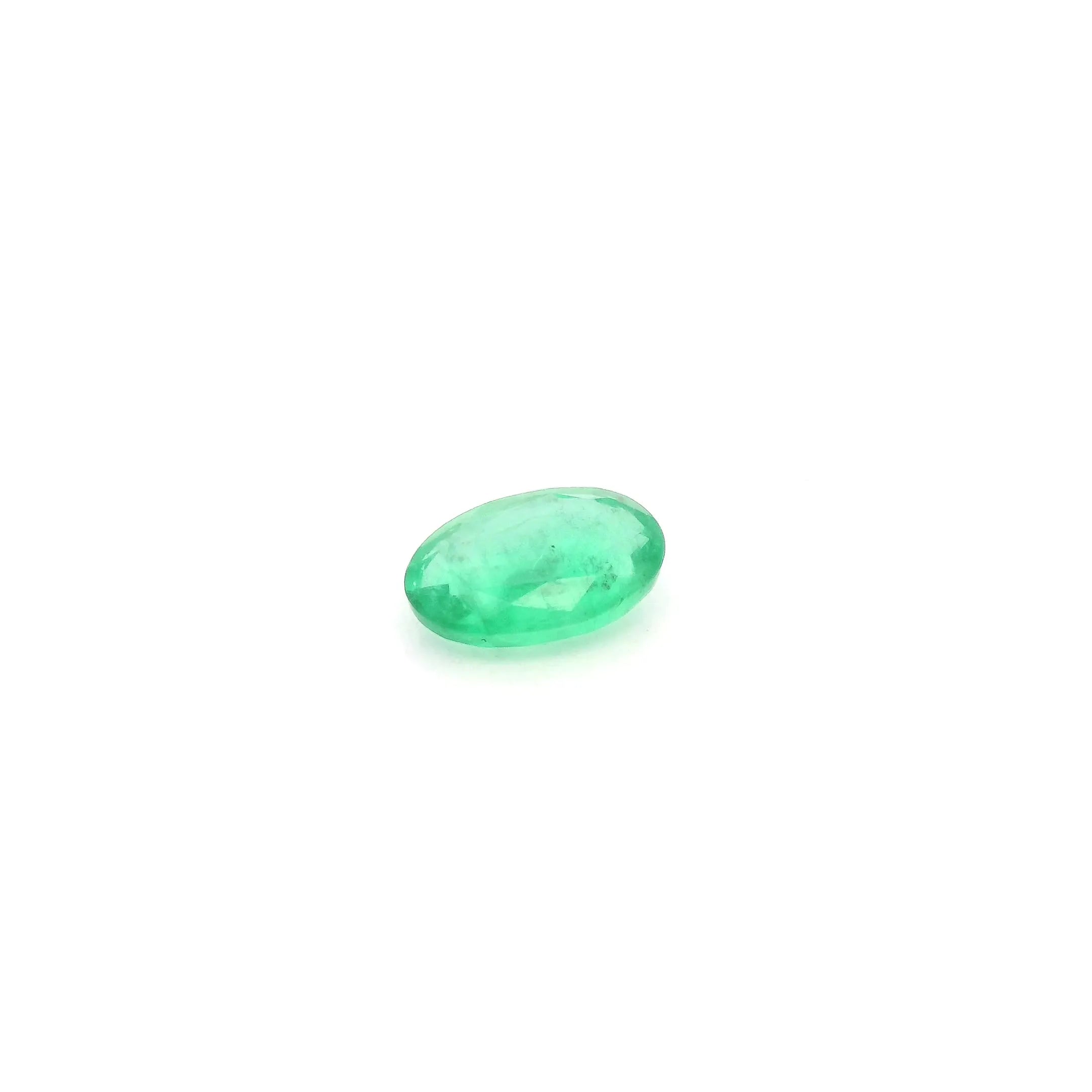 0.39ct Oval Natural Emerald (Colour Green, Clarity Slightly Included, Cut Faceted)