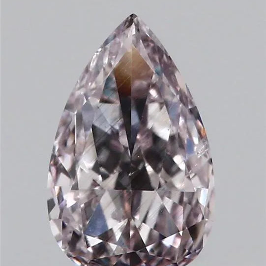 0.41ct Pear Natural Diamond (Colour Light Pink, Clarity SI2, GIA Certified)