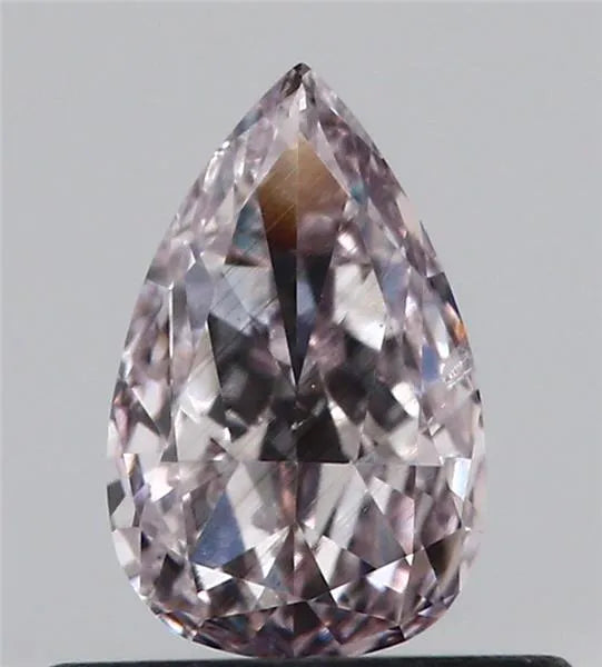 0.41ct Pear Natural Diamond (Colour Light Pink, Clarity SI2, GIA Certified)