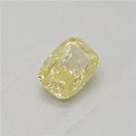 0.42ct Cushion modified Natural Diamond (Colour Fancy Yellow, Clarity SI2, GIA Certified)