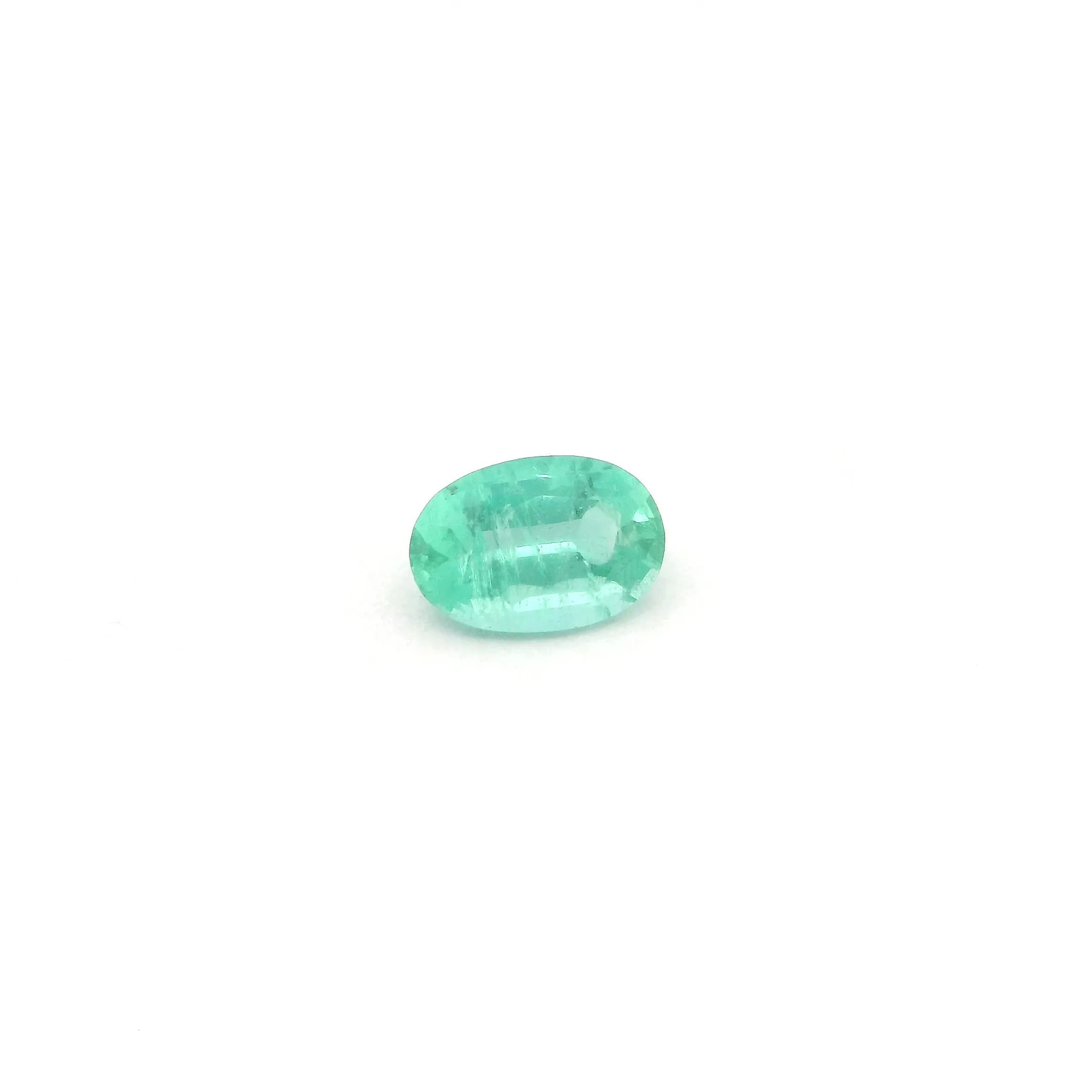 0.45ct Oval Natural Emerald (Colour Green, Clarity Slightly Included, Cut Faceted)
