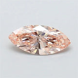 0.50ct Marquise Lab Grown Diamond (Colour Fancy Light Pinkish Brown, Clarity VVS2, IGI Certified)