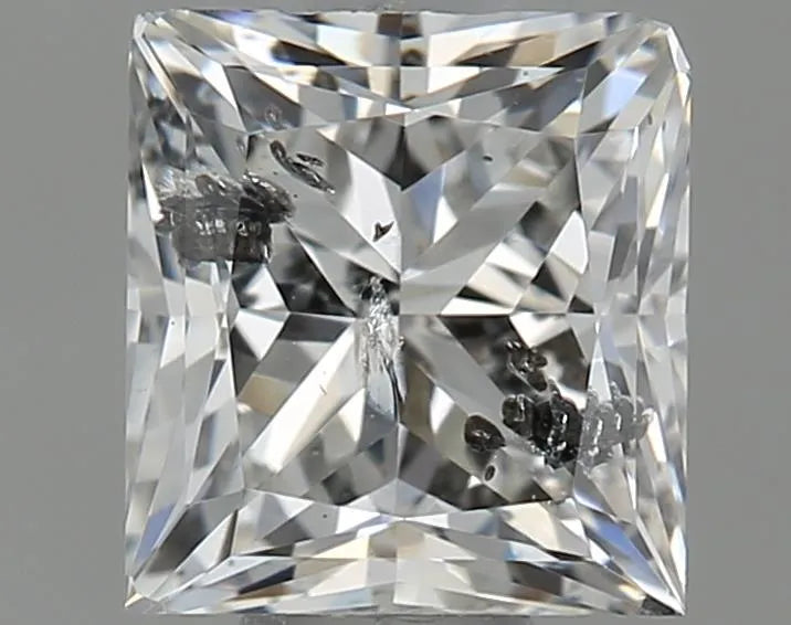 0.50ct Princess Natural Diamond (Colour F, Clarity I1, Cut VG, IGI Certified)