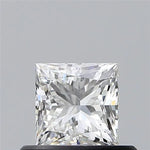 0.50ct Princess Natural Diamond (Colour F, Clarity VS2, GIA Certified)