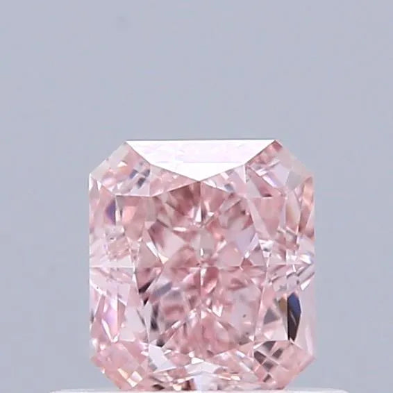 0.51ct Cushion brilliant Natural Diamond (Colour Fancy Orangey Pink, Clarity VS2, GIA Certified)