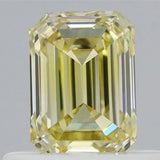 0.52ct Emerald Natural Diamond (Colour Fancy Yellow, Clarity VVS1, GIA Certified)