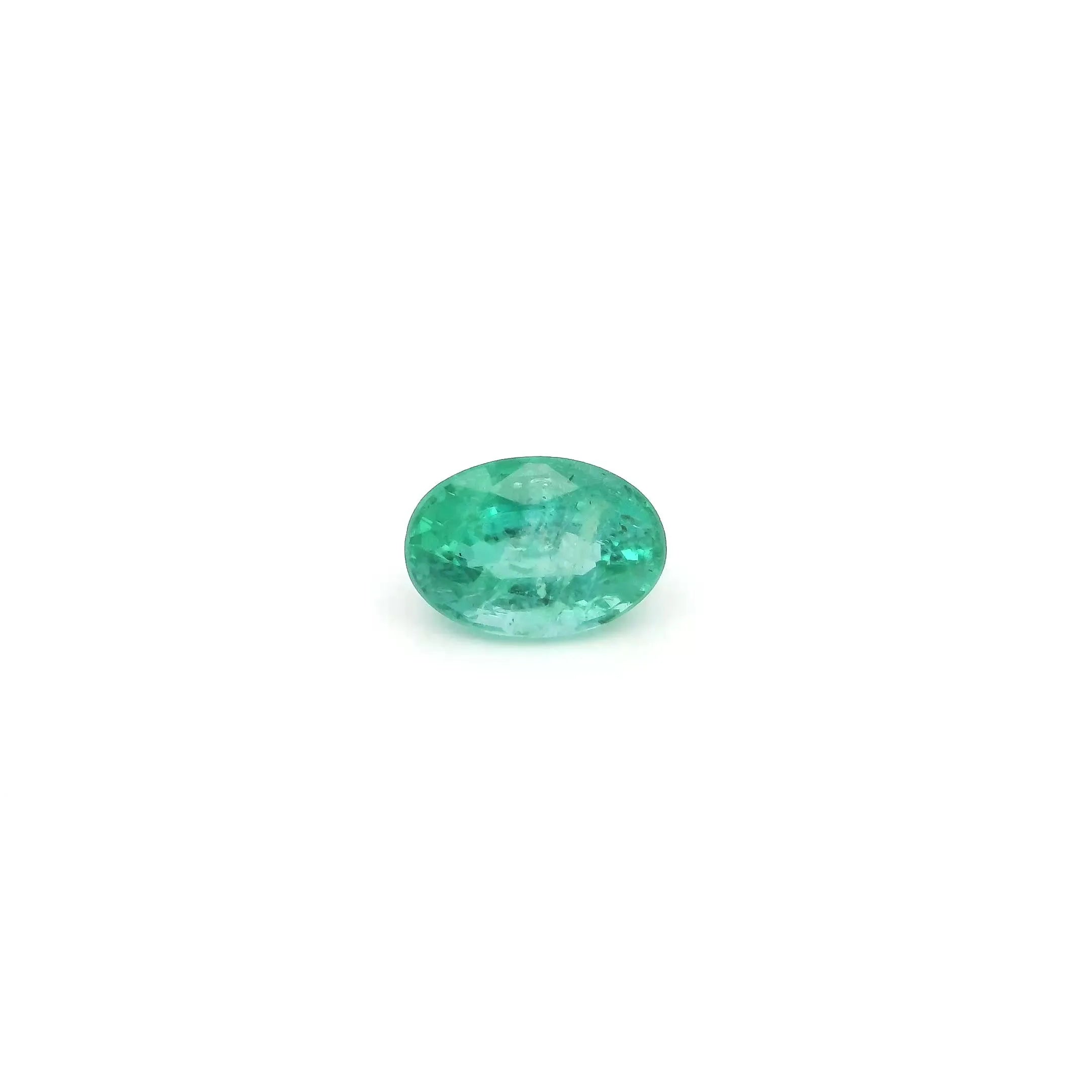0.52ct Oval Natural Emerald (Colour Green, Clarity Slightly Included, Cut Faceted)