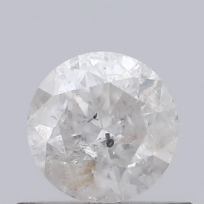 0.52ct Round Natural Diamond (Colour J, Clarity I3, Cut EX, Uncertified)