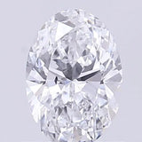 0.53ct Oval Lab Grown Diamond (Colour D, Clarity VS2, IGI Certified)