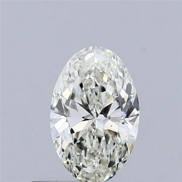 0.53ct Oval Natural Diamond (Colour J, Clarity SI1, GIA Certified)