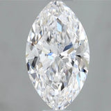 0.57ct Marquise Natural Diamond (Colour F, Clarity IF, Cut VG, IGI Certified)