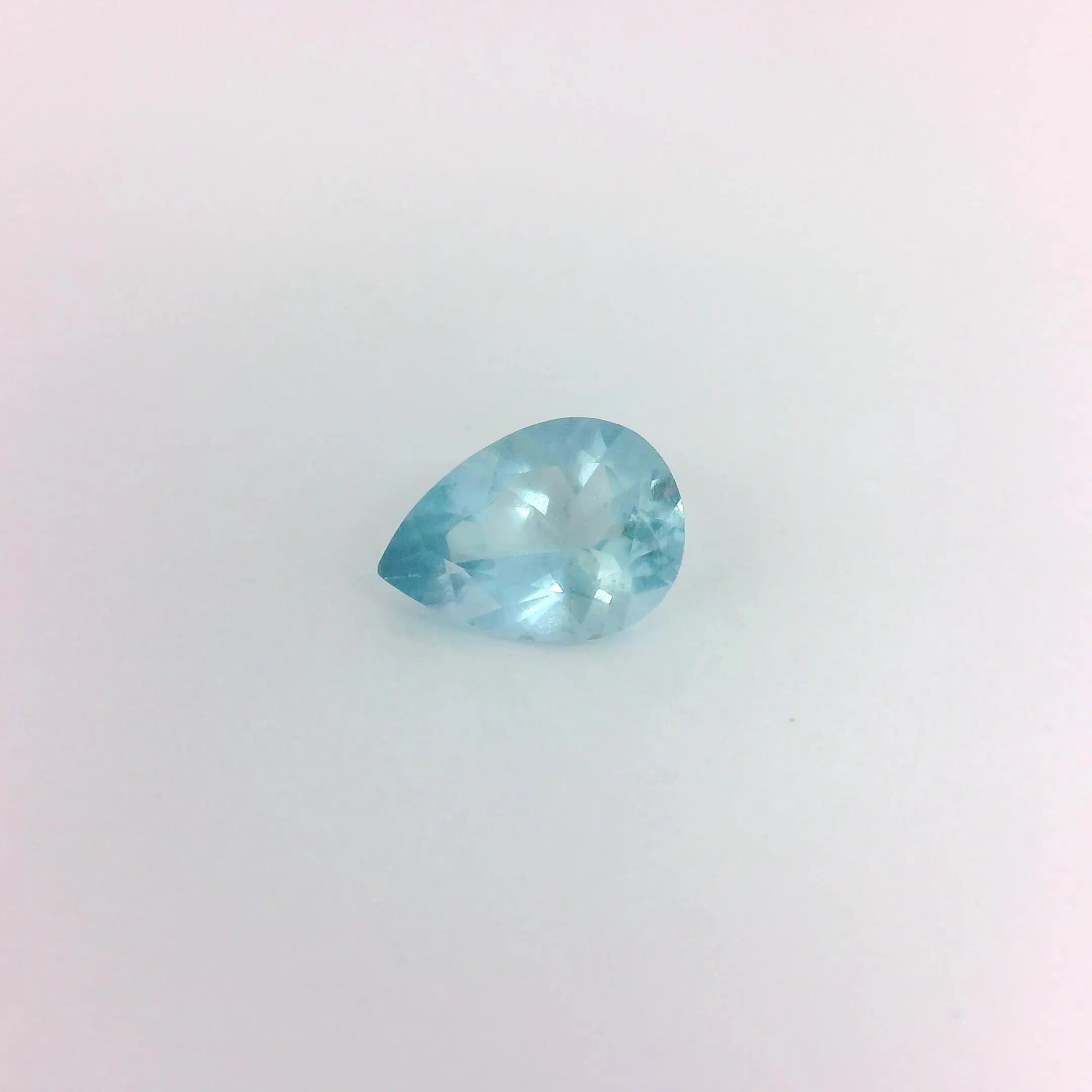 0.57ct Pear Natural Aquamarine (Colour Blue, Clarity Eye Clean, Cut Faceted)