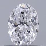 0.60ct Oval Natural Diamond (Colour D, Clarity IF, GIA Certified)