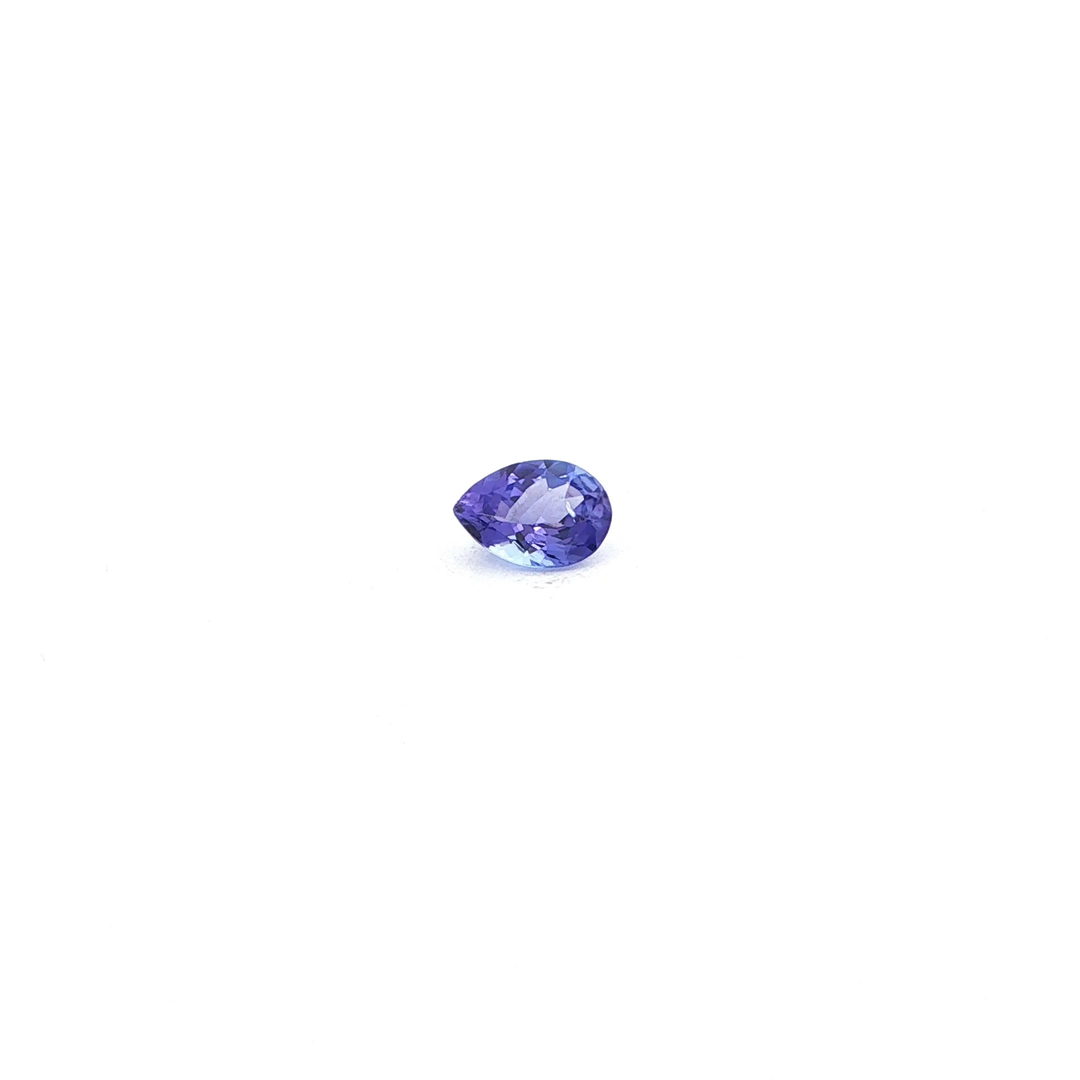 0.66ct Pear Natural Tanzanite (Colour Blue, Clarity Slightly Included, Cut Faceted)