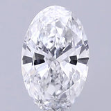0.68ct Oval Lab Grown Diamond (Colour D, Clarity VS2, IGI Certified)