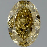 0.82ct Oval Natural Diamond (Colour Fancy Brownish Yellow, Clarity VVS2, GIA Certified)