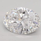 0.94ct Oval Lab Grown Diamond (Colour D, Clarity VVS2, IGI Certified)
