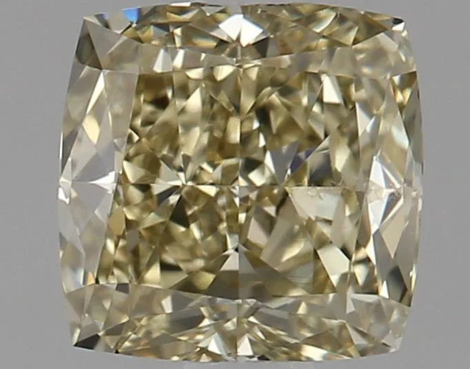 0.96ct Cushion brilliant Natural Diamond (Colour Fancy Yellow, Clarity VS2, Cut GD, GIA Certified)