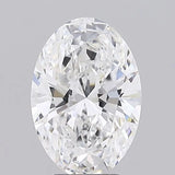 3.70ct Oval Lab Grown Diamond (Colour E, Clarity VVS2, IGI Certified)