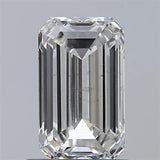 1.00ct Emerald Lab Grown Diamond (Colour F, Clarity SI1, IGI Certified)