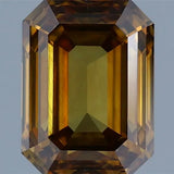 1.01ct Emerald Natural Diamond (Colour Fancy Yellowish Brown, Clarity VS1, Cut GD, IGI Certified)
