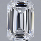 1.02ct Emerald Lab Grown Diamond (Colour D, Clarity IF, IGI Certified)