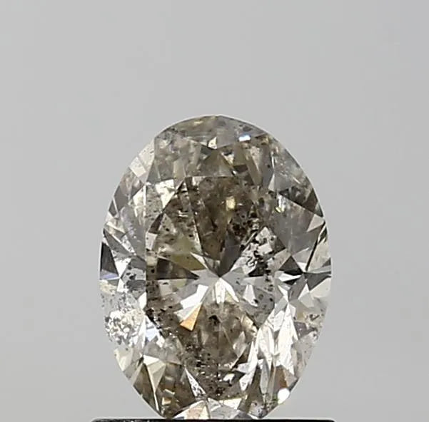 1.04ct Oval Natural Diamond (Colour K, Clarity I1, Cut VG, IGI Certified)