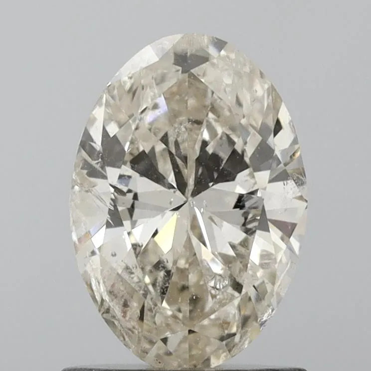 1.04ct Oval Natural Diamond (Colour K, Clarity I1, Cut VG, IGI Certified)