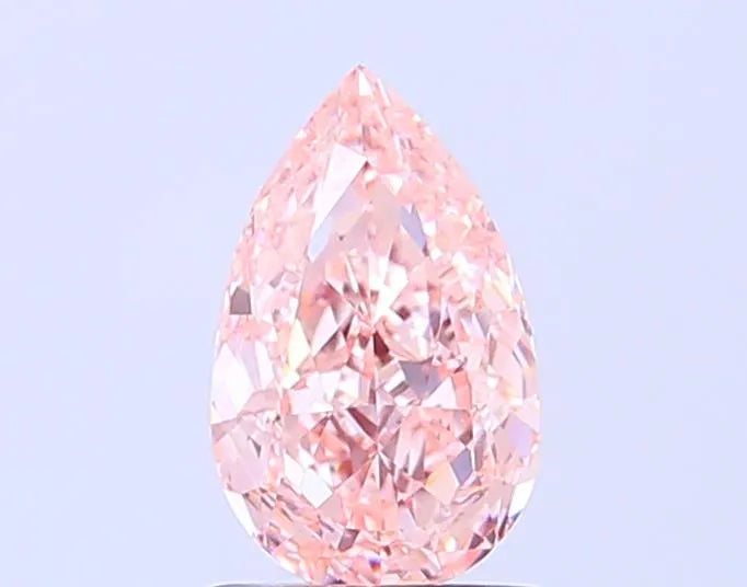 1.12ct Pear Lab Grown Diamond (Colour Fancy Intense Pink, Clarity VVS2, IGI Certified)