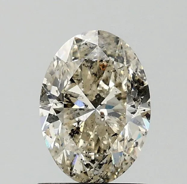1.20ct Oval Natural Diamond (Colour K, Clarity SI2, Cut VG, IGI Certified)
