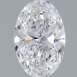 1.22ct Oval Lab Grown Diamond (Colour D, Clarity VVS2, IGI Certified)