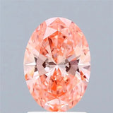 1.30ct Oval Lab Grown Diamond (Colour Fancy Vivid Pink, Clarity VS1, IGI Certified)